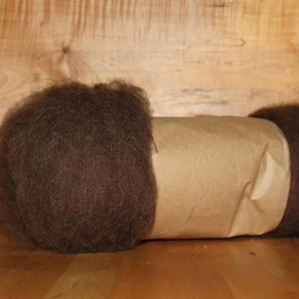 Natural Brown Wool Batt