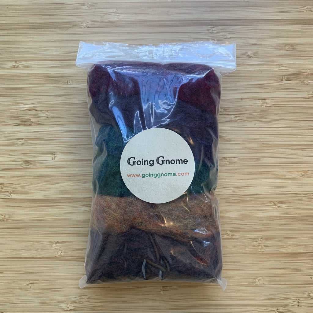 Wool Pack  - “Rich Regal” rainbow