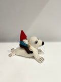 Harp seal with gnome rider