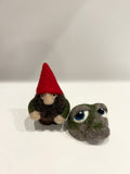 Gnome and rock monster