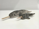 Narwhal mom and babe