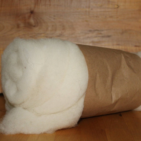 Natural White Wool Batt
