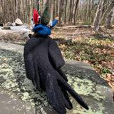 Pileated Woodpecker with Gnome