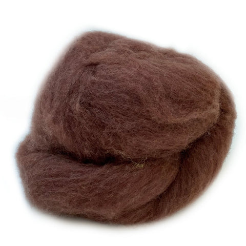 Wool Batting - Chestnut  - dark flesh tone