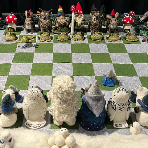 Going Gnome Chess set